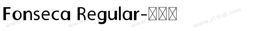 Fonseca Regular字体转换